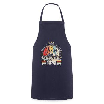 Juin 1978 Anniversaire 1978 Juin Légendes - Tablier de cuisine - marine - Devant - AI Model Male 185 dark (185cm)