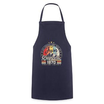 Juin 1970 Anniversaire 1970 Juin Légendes - Tablier de cuisine - marine - Devant - AI Model Male 185 dark (185cm)