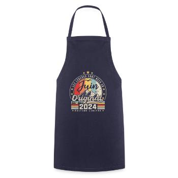Juin 2024 Anniversaire 2024 Juin Légendes - Tablier de cuisine - marine - Devant - AI Model Male 185 dark (185cm)