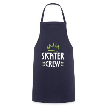 Skater Crew - Cooking Apron - navy - Front - AI Model Male 185 dark (185cm)