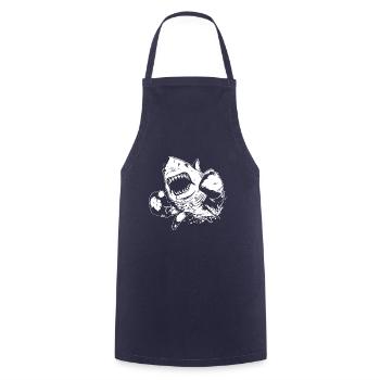 Hai Boxer Kampfsport MMA - Kochschürze - Navy - Vorne - AI Model Male 185 dark (185cm)
