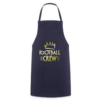 Équipe de football - Tablier de cuisine - marine - Devant - AI Model Male 185 dark (185cm)