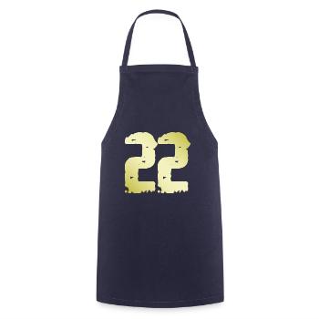 22 Nombre Vintage - Tablier de cuisine - marine - Devant - AI Model Male 185 dark (185cm)