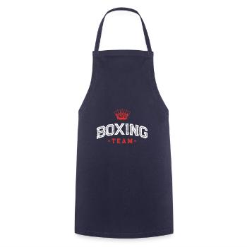 Équipe de boxe - Tablier de cuisine - marine - Devant - AI Model Male 185 dark (185cm)