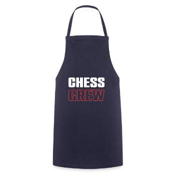 Chess Crew - Kochschürze - Navy - Vorne - AI Model Male 185 dark (185cm)