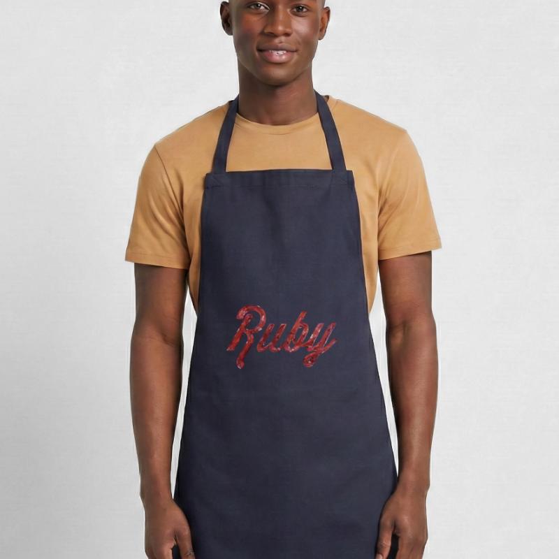 Ruby Stylized Text Cooking Apron