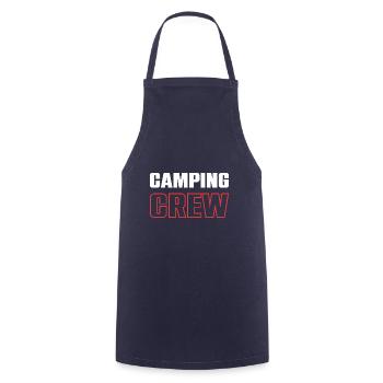 Camping Crew - Kochschürze - Navy - Vorne - AI Model Male 185 dark (185cm)