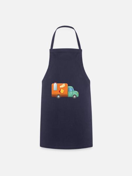 Lieferdienst Milch Wagen - Kochschürze - Navy