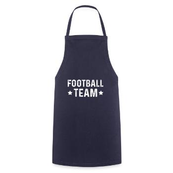 Équipe de football - Tablier de cuisine - marine - Devant - AI Model Male 185 dark (185cm)
