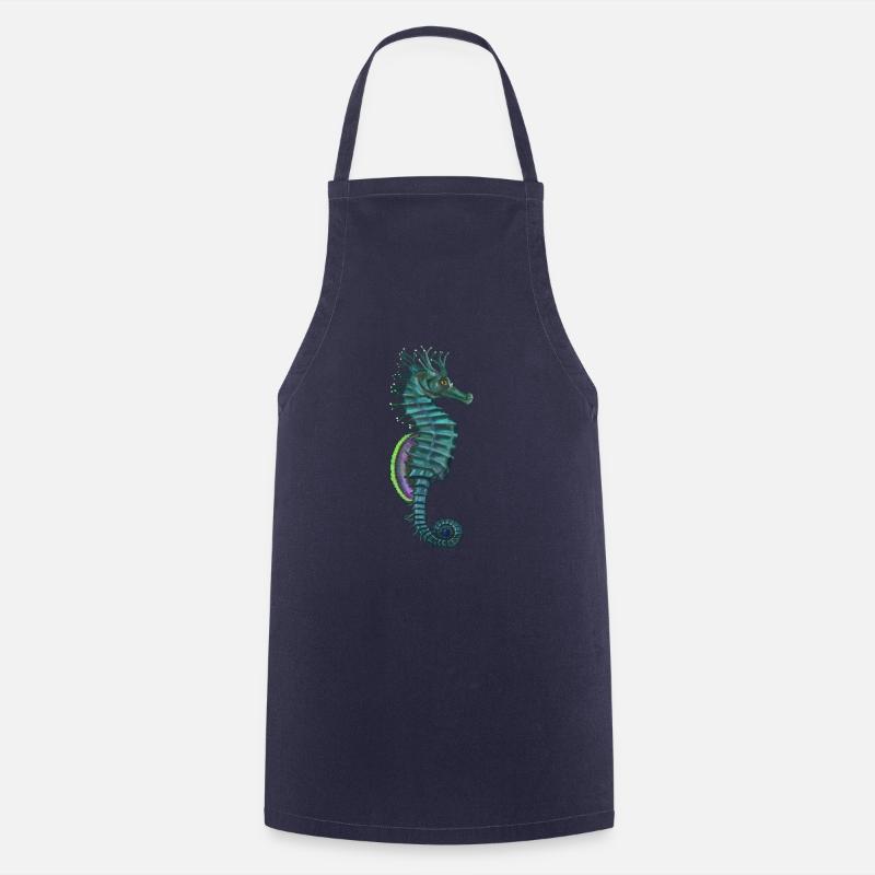 hippocampe - Tablier de cuisine - marine