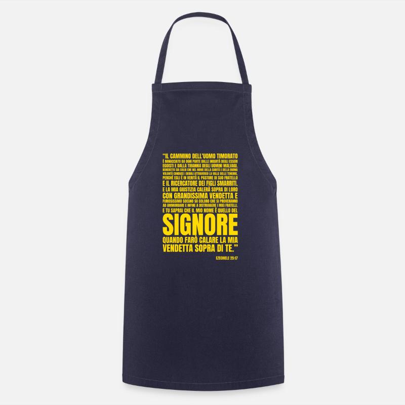 ezechiele 25 17 - Grembiule da cucina - navy