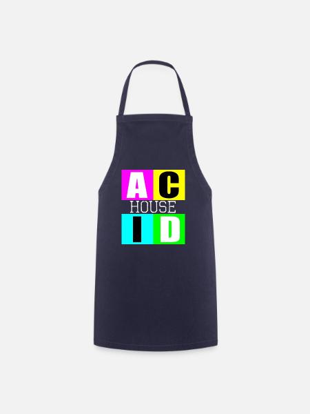 Acid-House-Musik - Kochschürze - Navy