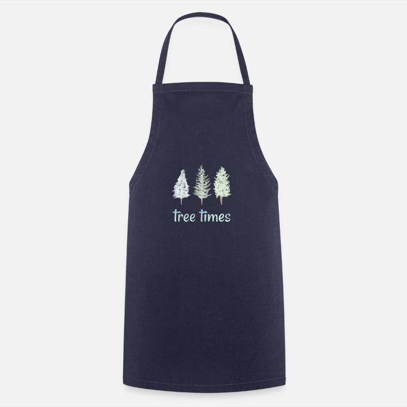 Tree Times - Cooking Apron - navy