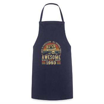 1993 July | Born in July 1993 | July 1993 - Cooking Apron - navy - Front - AI Model Male 185 dark (185cm)