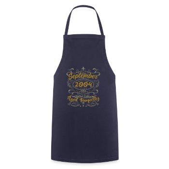 Legends September 2004 | Gift September 2004 - Cooking Apron - navy - Front - AI Model Male 185 dark (185cm)