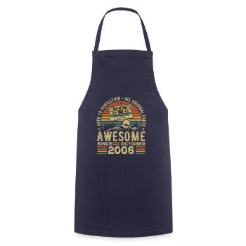 October 2006 Birthday Gift October 2006 - Cooking Apron - navy - Front - AI Model Male 185 dark (185cm)