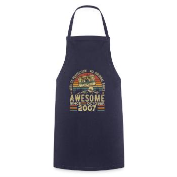 October 2007 Birthday Gift October 2007 - Cooking Apron - navy - Front - AI Model Male 185 dark (185cm)