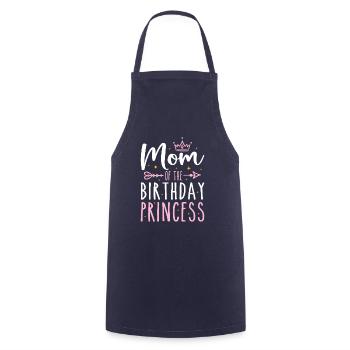 Mom Of The Birthday Princess Girls Funny Birthday - Tablier de cuisine - marine - Devant - AI Model Male 185 dark (185cm)