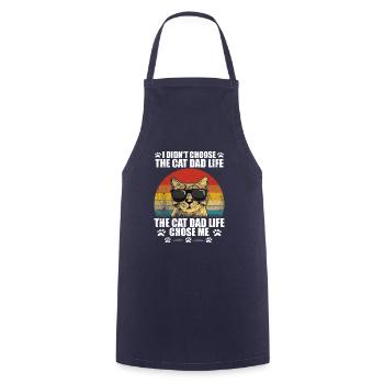 I didn't choose the cat dad life - Tablier de cuisine - marine - Devant - AI Model Male 185 dark (185cm)