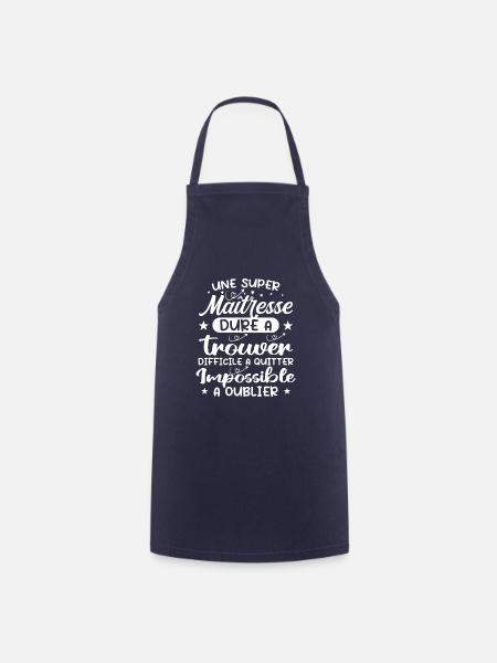 Eine Superherrin - Herrin Geschenk - Kochschürze - Navy
