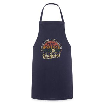 May 2009 Vintage Birthday Gift May 2009 - Cooking Apron - navy - Front - AI Model Male 185 dark (185cm)