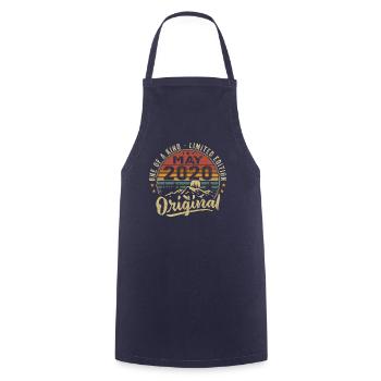 May 2020 Vintage Birthday Gift May 2020 - Cooking Apron - navy - Front - AI Model Male 185 dark (185cm)