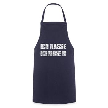 Ich hasse Kinder Kinderhasser sarkastischer Spruch - Kochschürze - Navy - Vorne - AI Model Male 185 dark (185cm)
