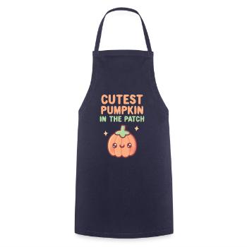Cutest Pumpkin In The Patch Doodle - Cooking Apron - navy - Front - AI Model Male 185 dark (185cm)
