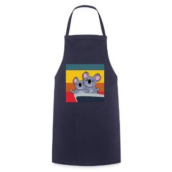 niedliche Koalas in Titanic Pose - Kochschürze - Navy - Vorne - AI Model Male 185 dark (185cm)
