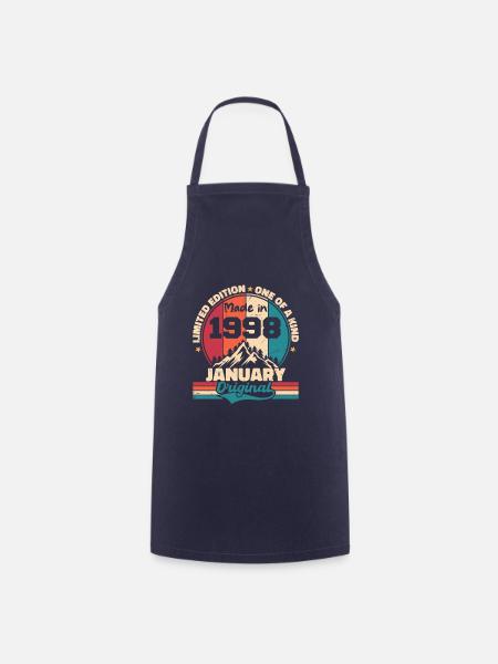 Cadeau D'anniversaire Janvier 1998 Édition Limitée - Tablier de cuisine - marine
