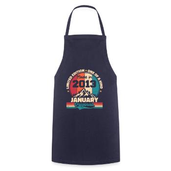 Birthday Gift January 2013 Limited Edition - Cooking Apron - navy - Front - AI Model Male 185 dark (185cm)