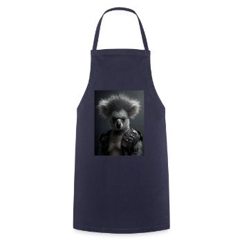 Cooler Punk Koala - Kochschürze - Navy - Vorne - AI Model Male 185 dark (185cm)