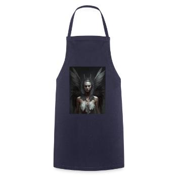 Ange gothique sombre - Tablier de cuisine - marine - Devant - AI Model Male 185 dark (185cm)
