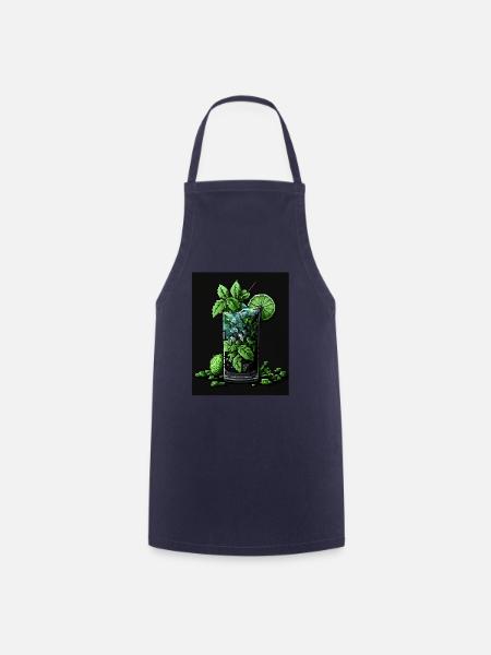 Pixel Art Mojito - Kochschürze - Navy