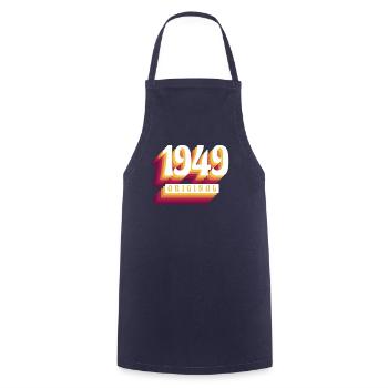 1949 Original. Coole Geschenkidee zum Geburtstag - Kochschürze - Navy - Vorne - AI Model Male 185 dark (185cm)