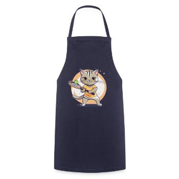 Tennis Kinder Katze I lustige Tiere | Sport | Kät - Kochschürze - Navy - Vorne - AI Model Male 185 dark (185cm)