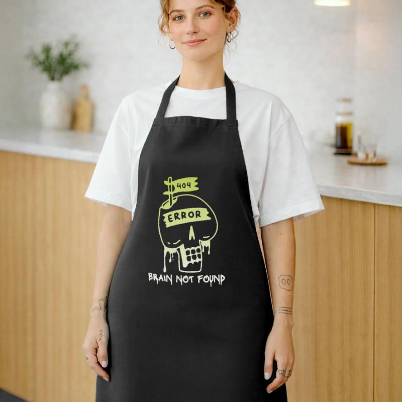 404-html error, Computer Nerd, No-Brain Spruch Kochschürze