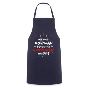 Ausbilder Spruch Beruf Lustiges Ausbilder Geschenk - Kochschürze - Navy - Vorne - AI Model Male 185 dark (185cm)