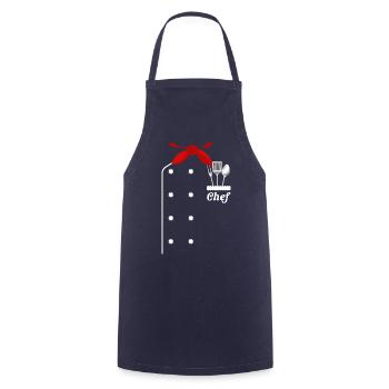Humor Outfit Chef Chef - Cooking Apron - navy - Front - AI Model Male 185 dark (185cm)