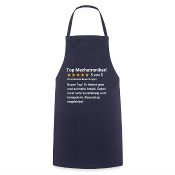 Top Mechatroniker - Kochschürze - Navy - Vorne - AI Model Male 185 dark (185cm)