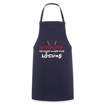 Schlosser Spruch Beruf Lustiges Schlosser Geschenk - Kochschürze - Navy - Vorne - AI Model Male 185 dark (185cm)