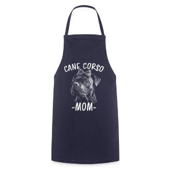 Cane Corso Italiano Maman Maman Cane Corso Cadeau - Tablier de cuisine - marine - Devant - AI Model Male 185 dark (185cm)