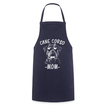 Cane Corso Italiano Maman Maman Cane Corso Cadeau - Tablier de cuisine - marine - Devant - AI Model Male 185 dark (185cm)