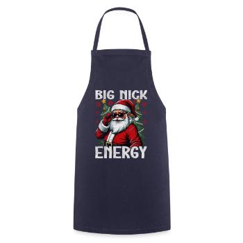 Big Nick Energy Lustiger Weihnachtsmann Weihnachte - Kochschürze - Navy - Vorne - AI Model Male 185 dark (185cm)