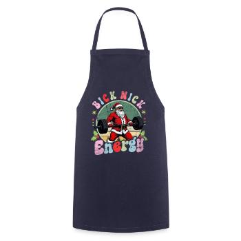 Big Nick Energy Lustiger Weihnachtsmann Weihnachte - Kochschürze - Navy - Vorne - AI Model Male 185 dark (185cm)