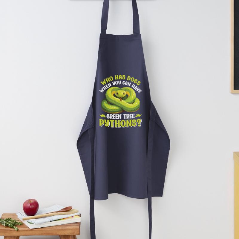 Python arborescent vert Tablier de cuisine