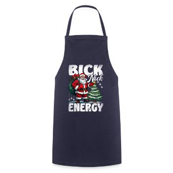 Big Nick Energy Funny Santa Claus Christmas - Cooking Apron - navy - Front - AI Model Male 185 dark (185cm)