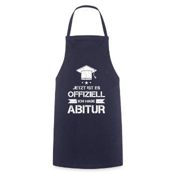 Abitur Abi Abschluss Prüfung geschafft Geschenk - Kochschürze - Navy - Vorne - AI Model Male 185 dark (185cm)