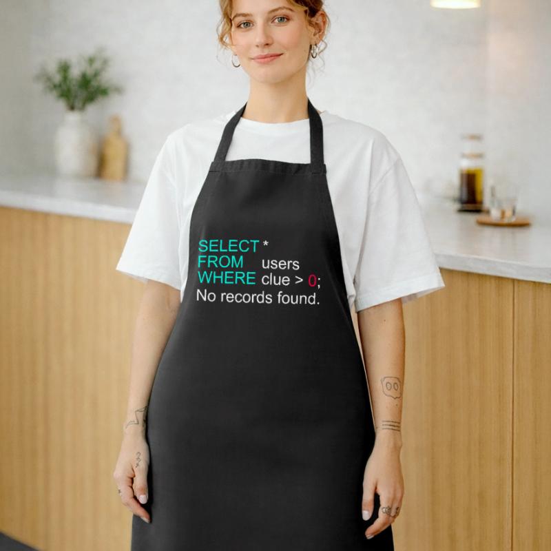 Database Data SQL Programmer Administration Cooking Apron