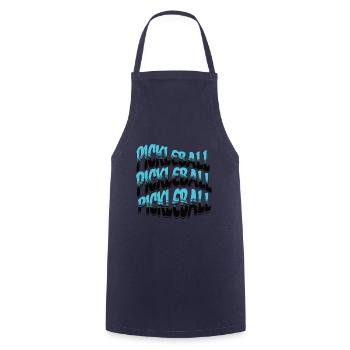 Pickleball Outdoor Game for Men and Women - Cooking Apron - navy - Front - AI Model Male 185 dark (185cm)